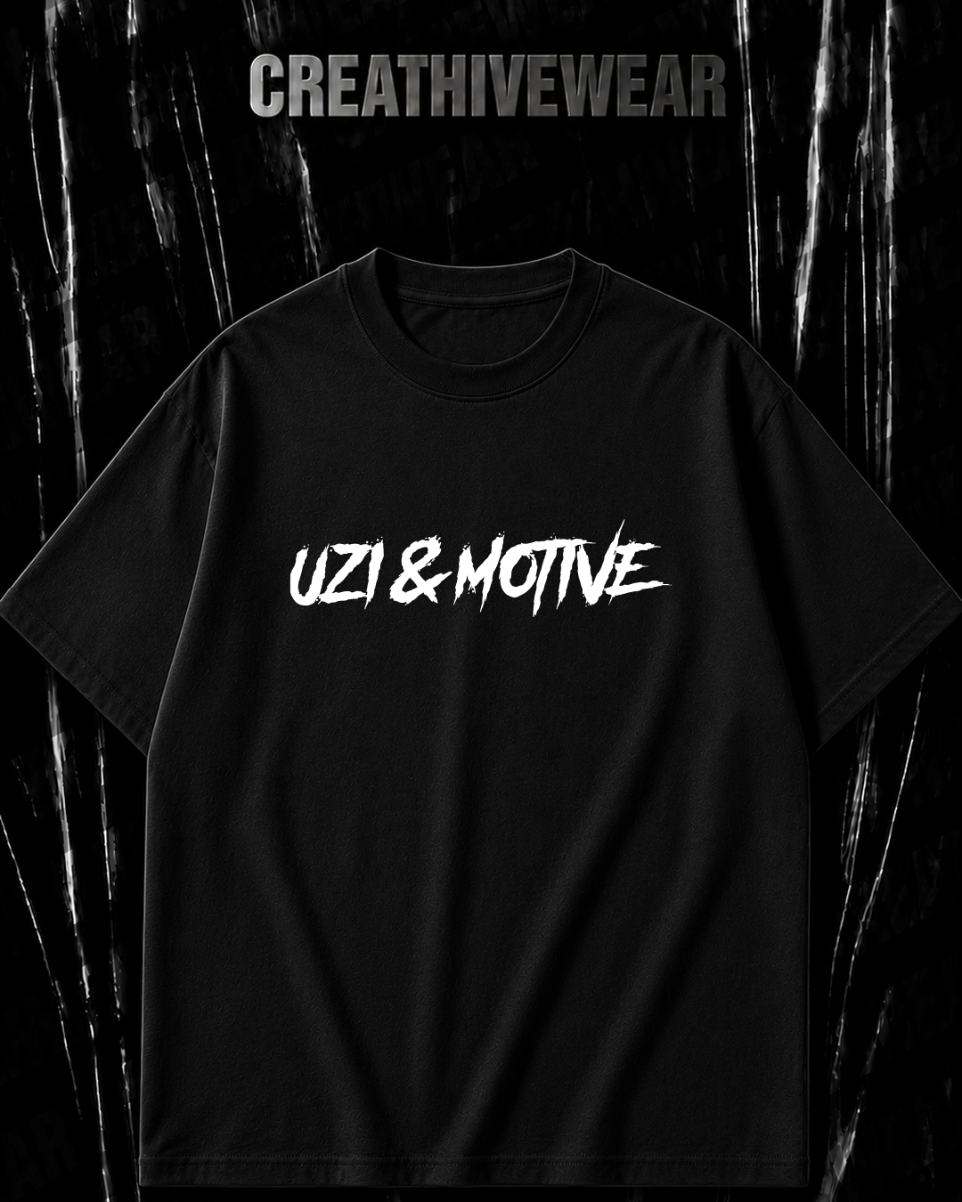 UZİ & MOTİVE "Turkish Trap Icons" Özel Tasarım Oversize Tişört