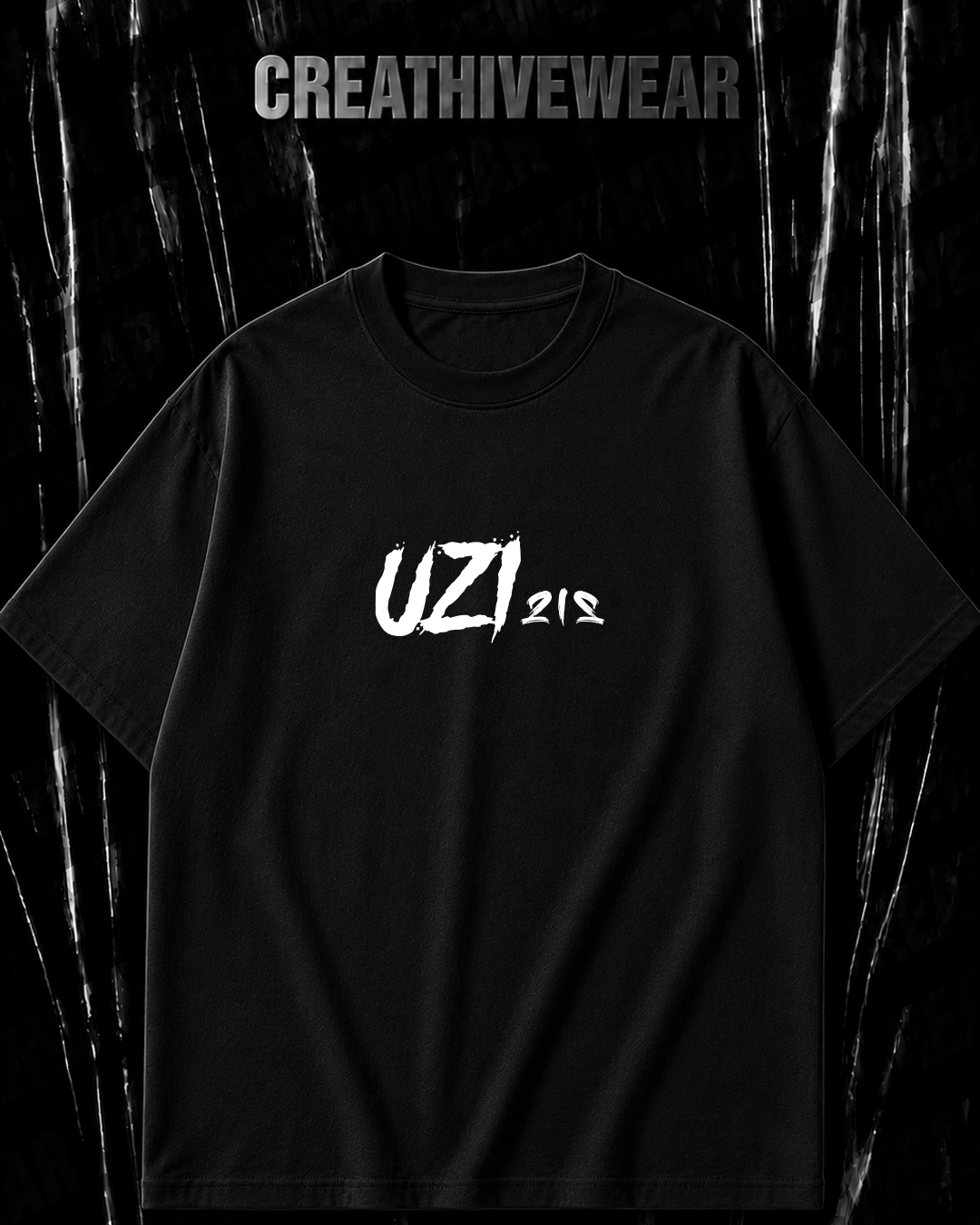 UZİ Özel Tasarım Oversize Rap Tişört – Koleksiyon Serisi