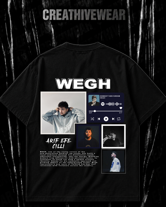 WEGH Özel Tasarım Oversize Rap Tişört – Premium Streetwear