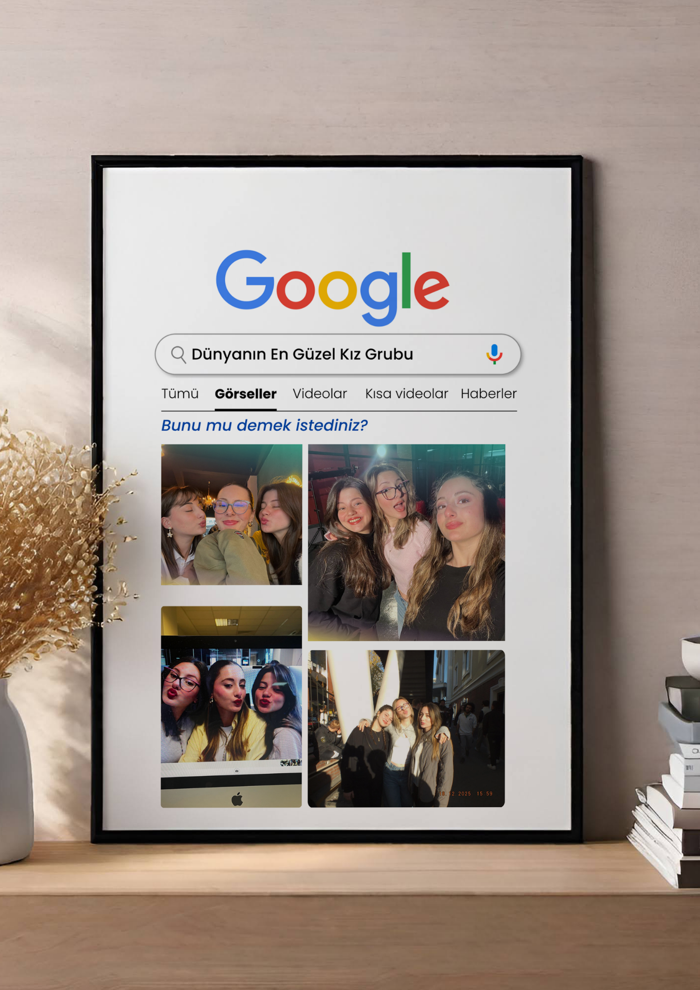 Google Konseptli Kişiselleştirilebilir Arkadaşlık Tablosu