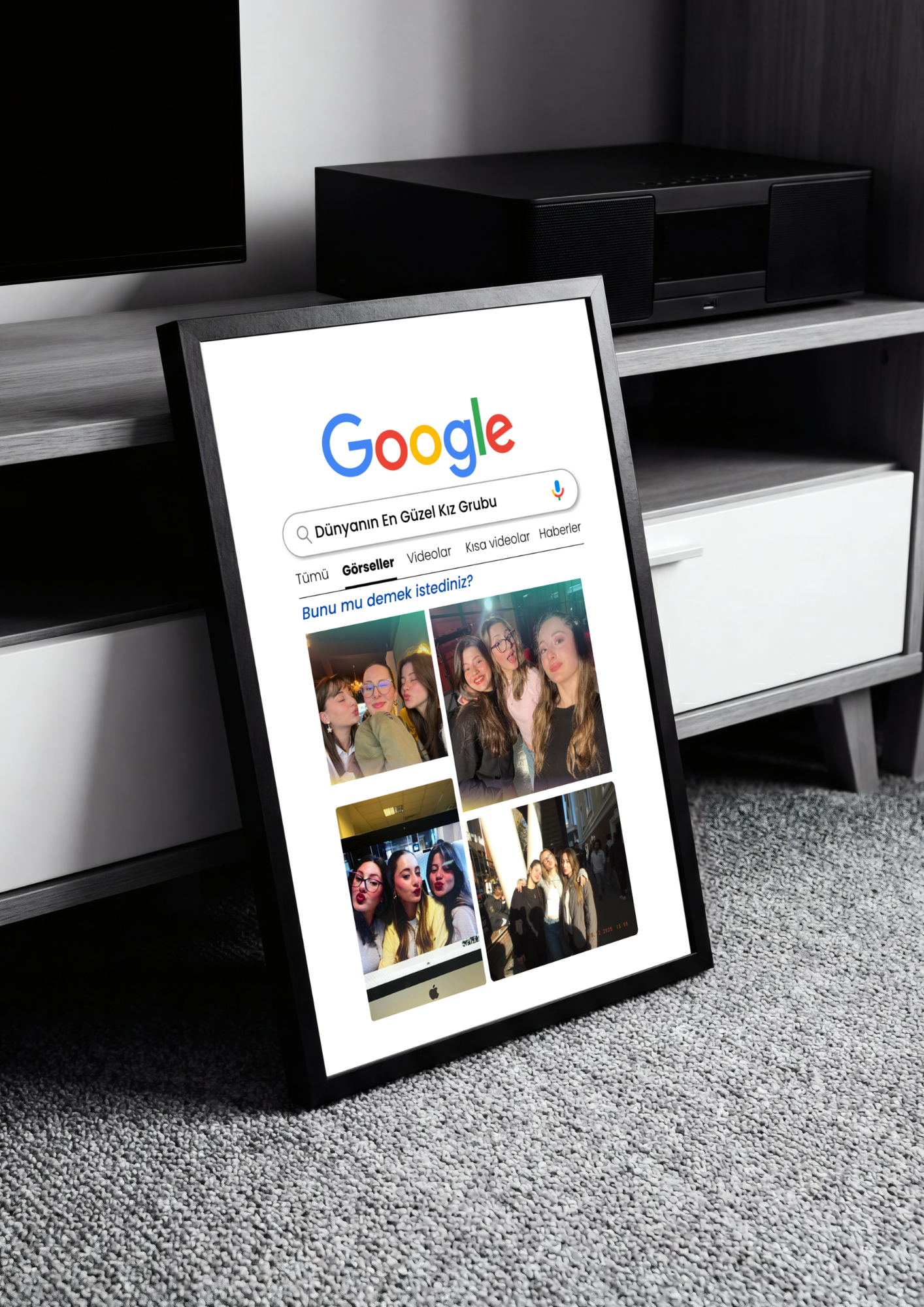 Google Konseptli Kişiselleştirilebilir Arkadaşlık Tablosu
