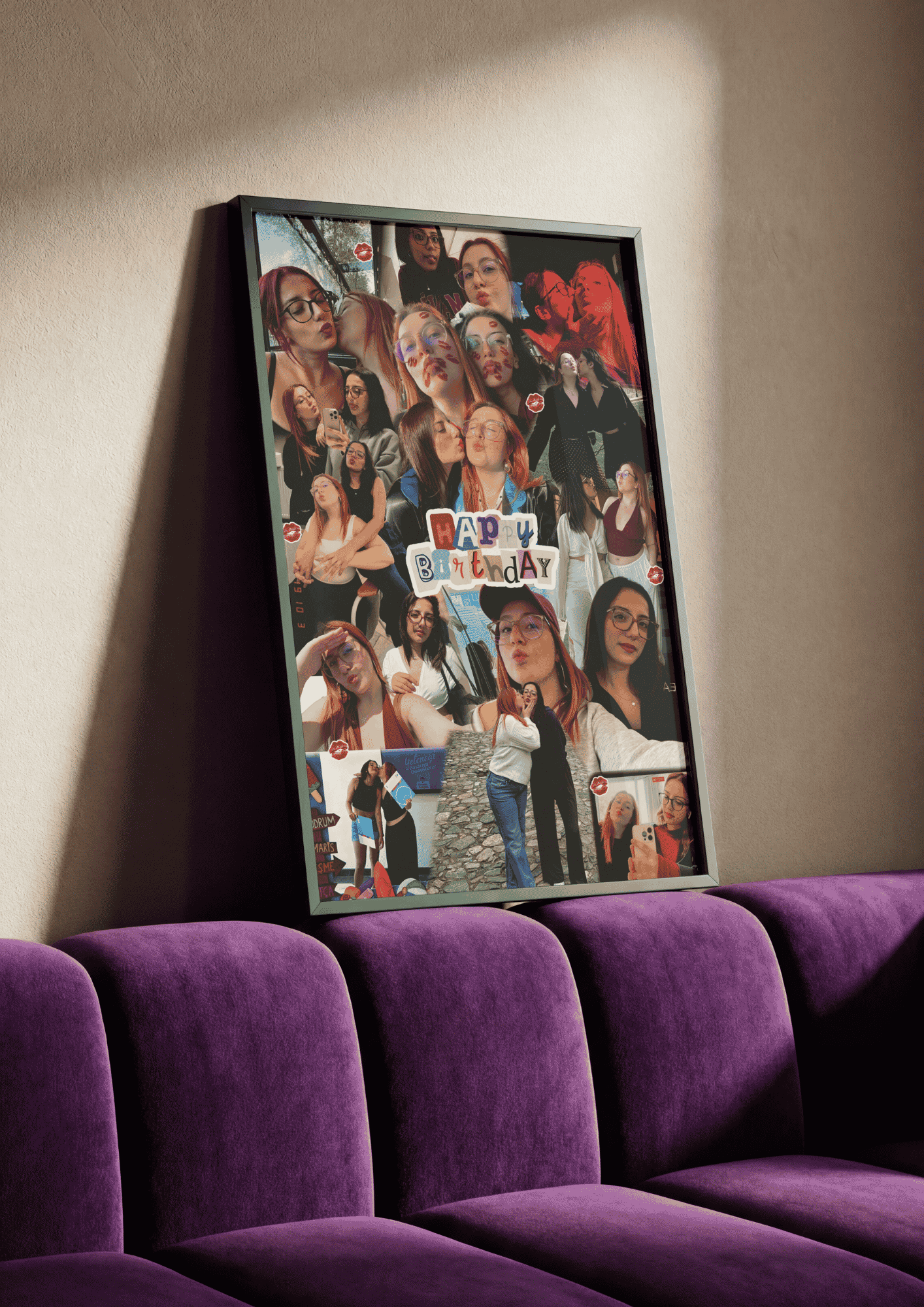 Kişiye Özel Doğum Günü Kolaj Tasarımı | Happy Birthday Poster