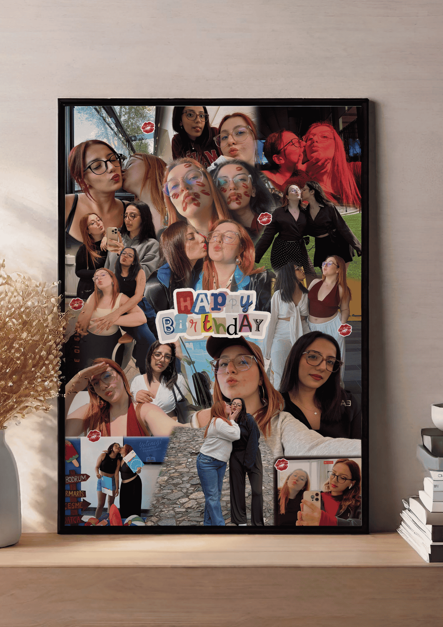 Kişiye Özel Doğum Günü Kolaj Tasarımı | Happy Birthday Poster